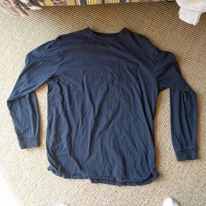 Navy Long Sleeve Shirt with Pocket